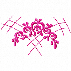 Flowers And Tree Embroidery Design 4